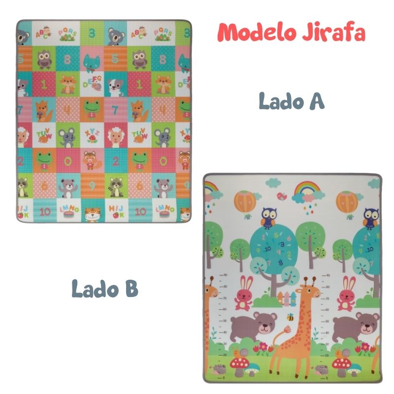 Tapete de juego Papu Baby enrollable multiusos 1.50 x 1.80 para bebés y niños