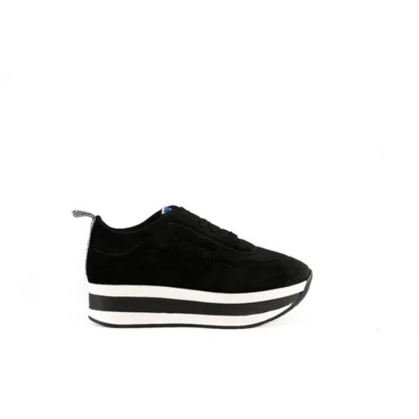 Tenis Levis Dama Nellie L129314 Negro Plataforma