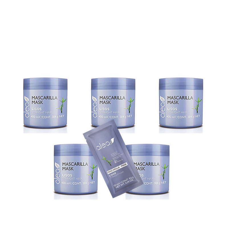 Alea Mascarilla Cabellos Lisos Paquete de 5 piezas