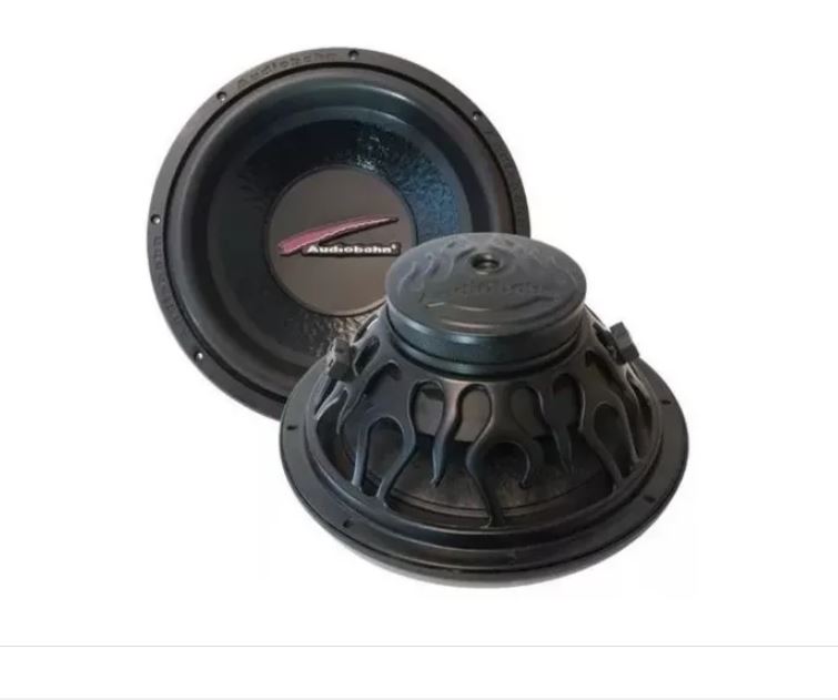 Woofer 12 Pg Doble Bobina Audiobahn 400 Watts Aw1251m