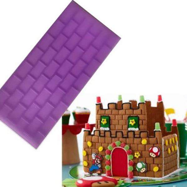 Molde Marcador Textura Ladrillo Tabique Pastel Fondant