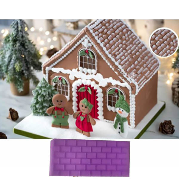 Molde Marcador Textura Ladrillo Tabique Pastel Fondant