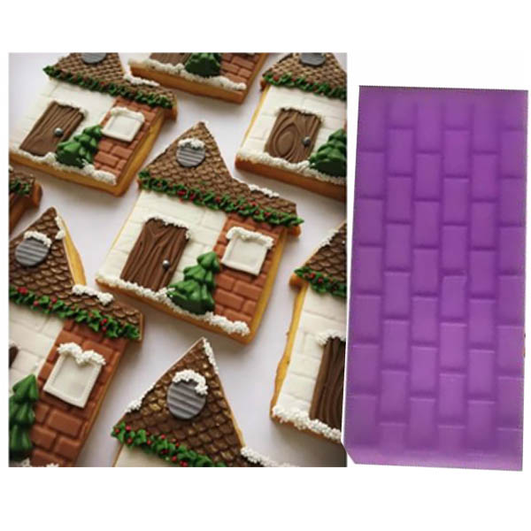 Molde Marcador Textura Ladrillo Tabique Pastel Fondant