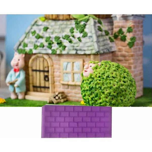 Molde Marcador Textura Ladrillo Tabique Pastel Fondant