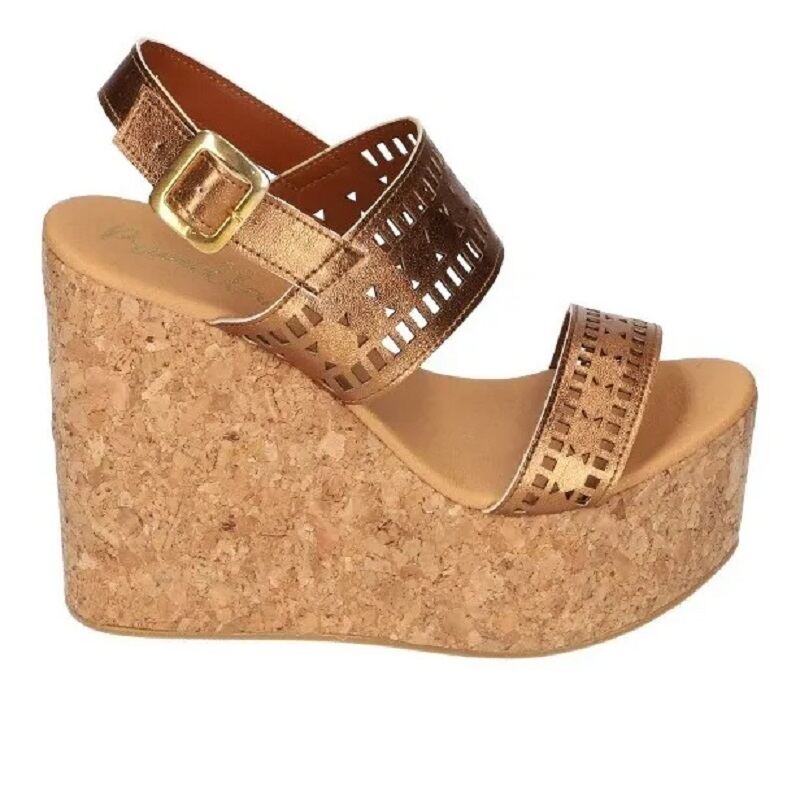 Sandalias Zapatos Mujer Tacon Zapatillas Plataforma 192 /z Dorado