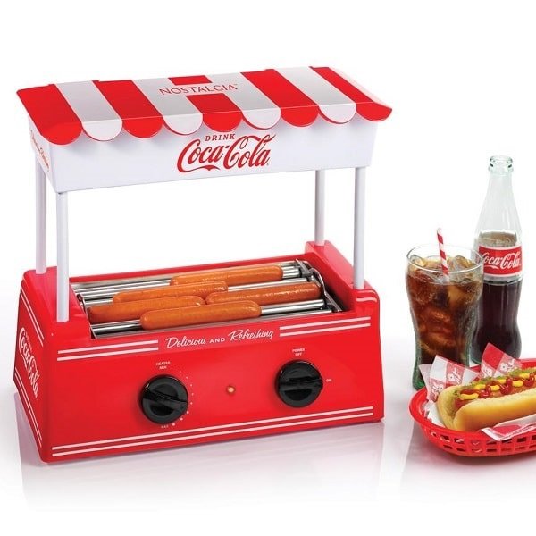 Maquina de Hot Dogs Nostalgia HDR8CK Retro Coca Cola Roja