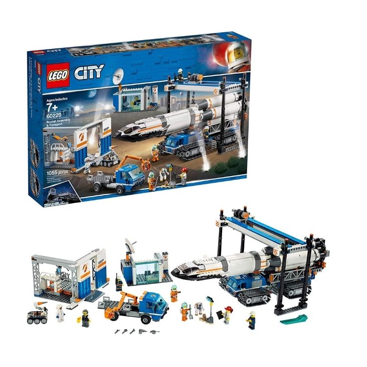 Lego 60229 Ensamblaje y Transporte del Cohete