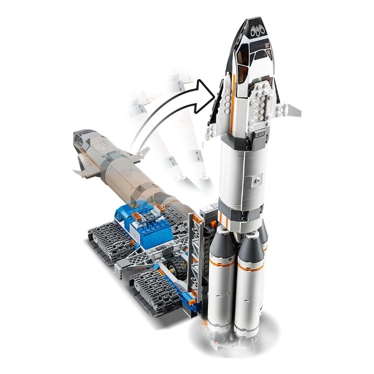 Lego 60229 Ensamblaje y Transporte del Cohete