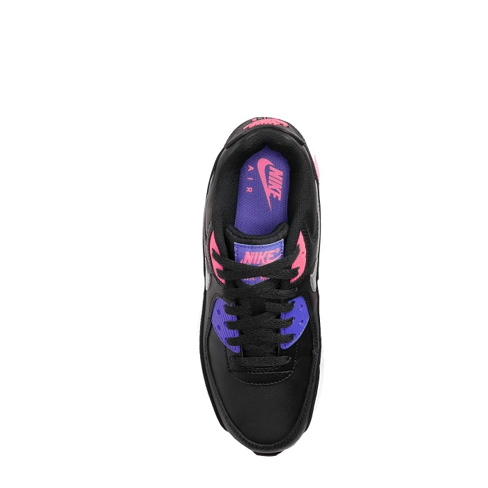 TENIS NIKE AIR MAX 90 GS NEGRO CON ROSA Y MORADO (CD6864-011)