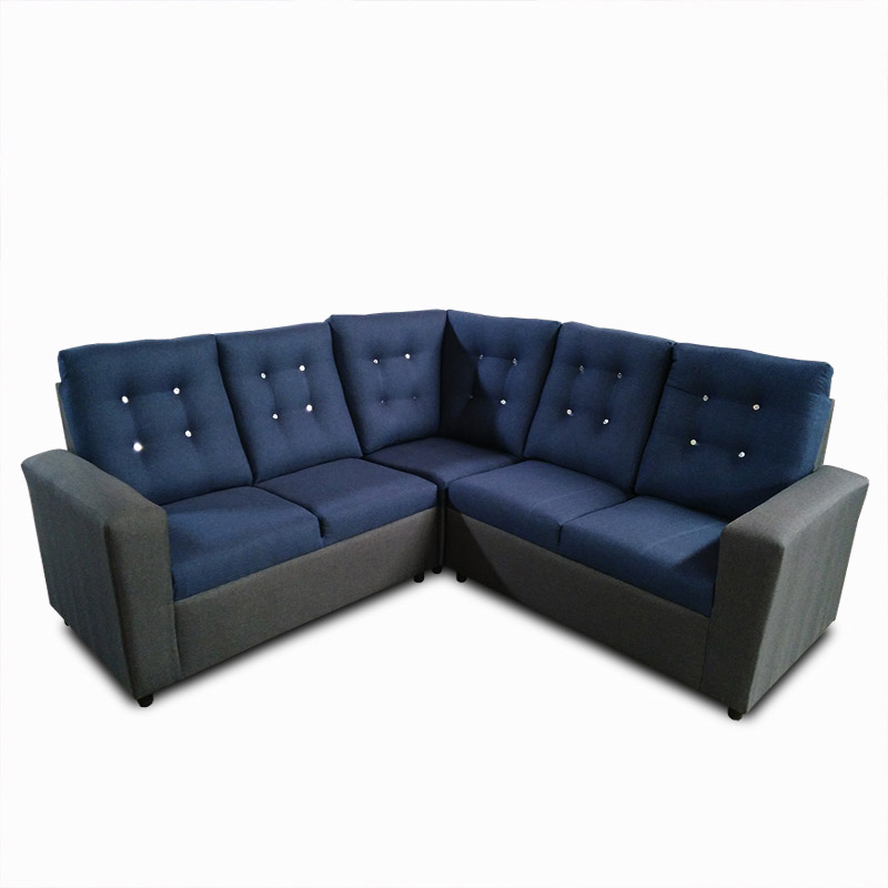 Sala Holanda Lino Azul y Gris Oxford Maderian // ENTREGA A CDMX Y ZONA METROPOLITANA.