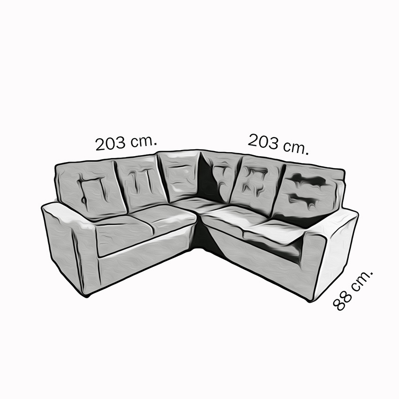 Sala Holanda Lino Azul y Gris Oxford Maderian // ENTREGA A CDMX Y ZONA METROPOLITANA.