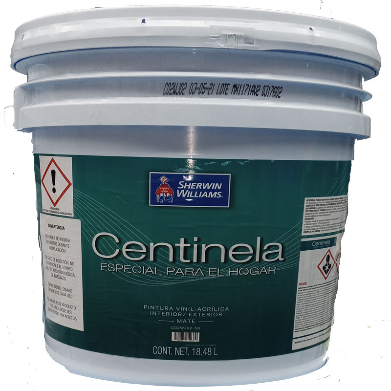 Cubeta de Pintura vinílica MATE BLANCO CENTINELA SHERWIN WILLIAMS