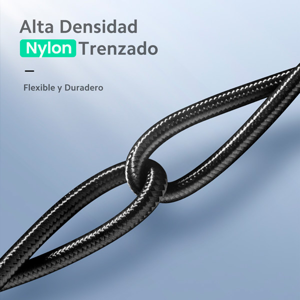 Cable de Carga UGREEN USB-C de Aluminio Trenzado 1 metro 70427