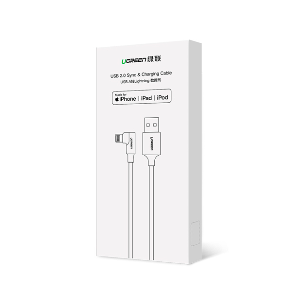 Cable de Carga UGREEN USB-A a Lightning M/M Trenzado para Iphone 1 metro 60521