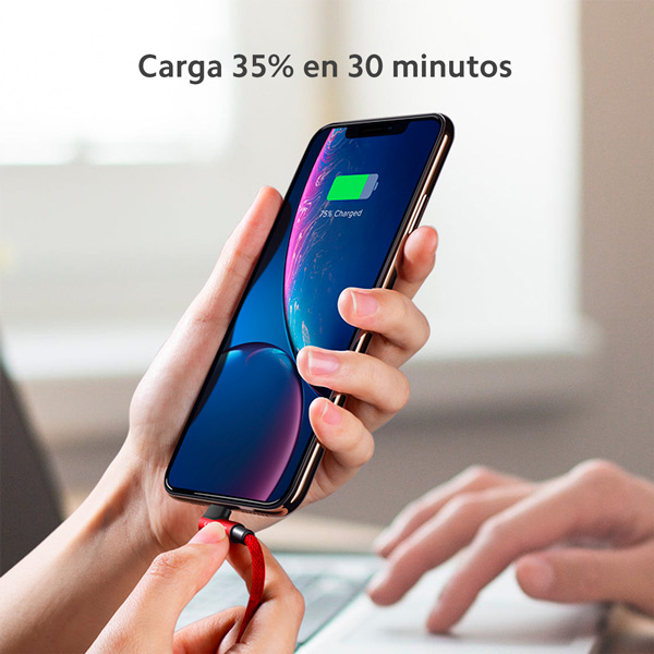 Cable de Carga UGREEN USB-A a Lightning M/M Trenzado para Iphone 1 metro 60521