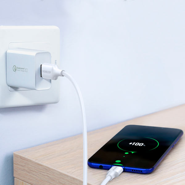 Cable de Carga UGREEN USB-A 2.0 a USB-C Niquelado 1 metro 60121