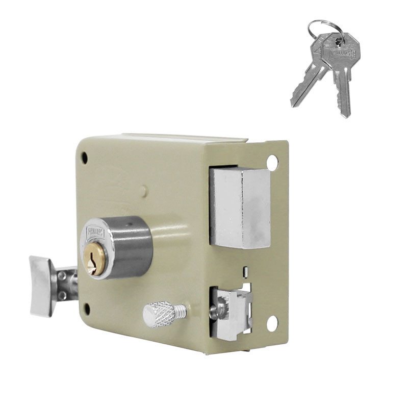 Cerradura Sobreponer Chapa Derecha Beige Phillips 715