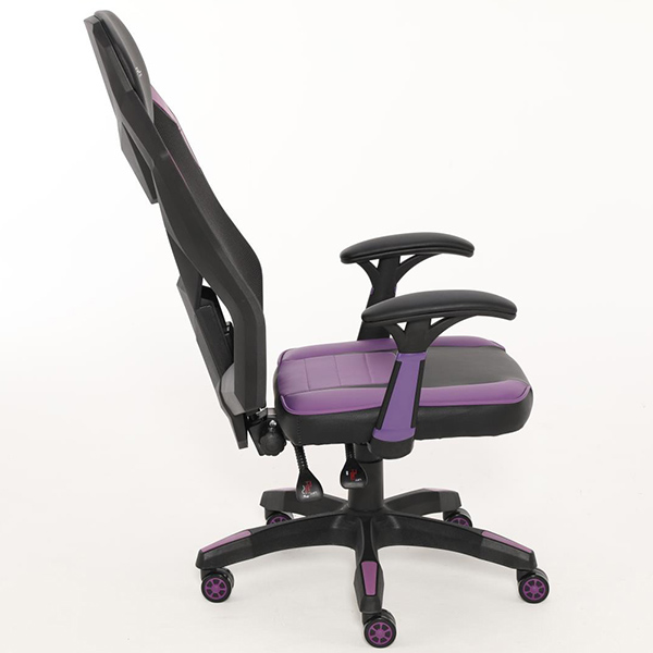 Silla Gamer ergonómica MALLA Lila