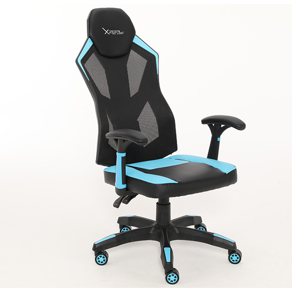 Silla Gamer ergonómica MALLA Azul