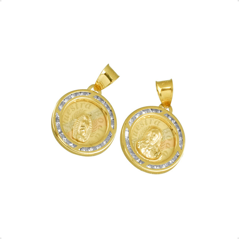 Medallas Nuestra Boda  VAROURO  Oro 10k + Cadena De Regalo