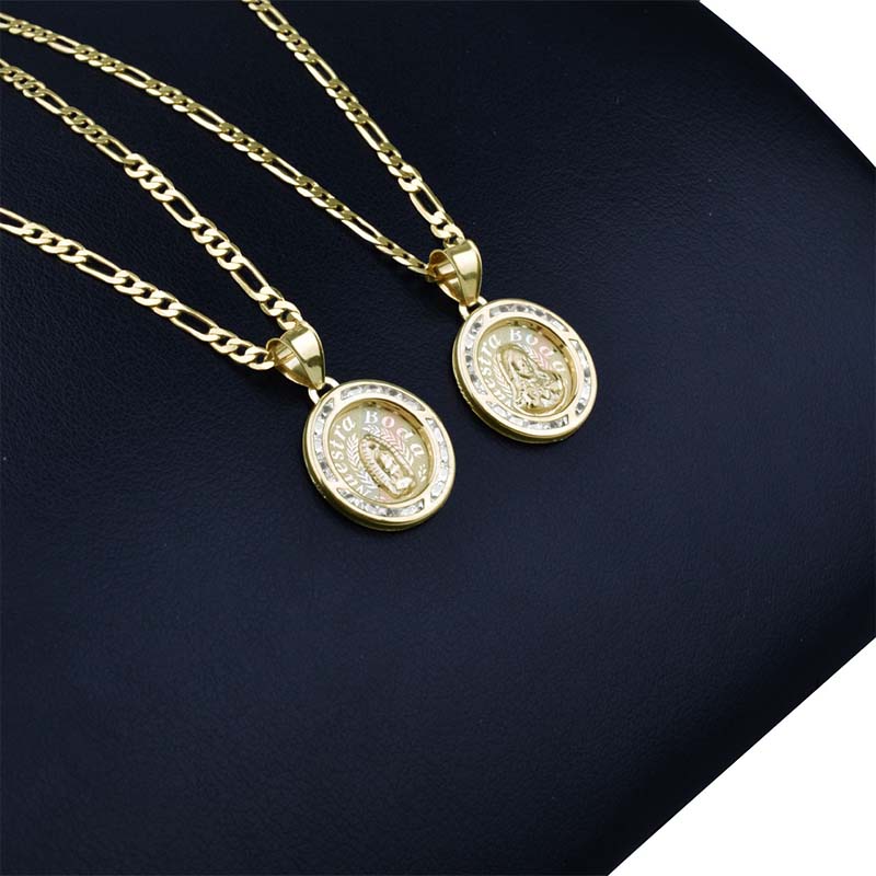 Medallas Nuestra Boda  VAROURO  Oro 10k + Cadena De Regalo