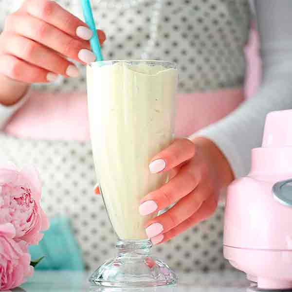 6 Vasos Para Malteada De Vidrio 350 Ml Crisa 2212