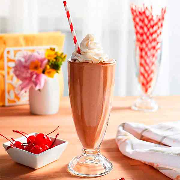 6 Vasos Para Malteada De Vidrio 350 Ml Crisa 2212