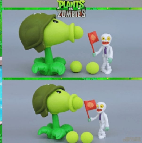  Paquete 6 Figuras Plantas Vs Zombies