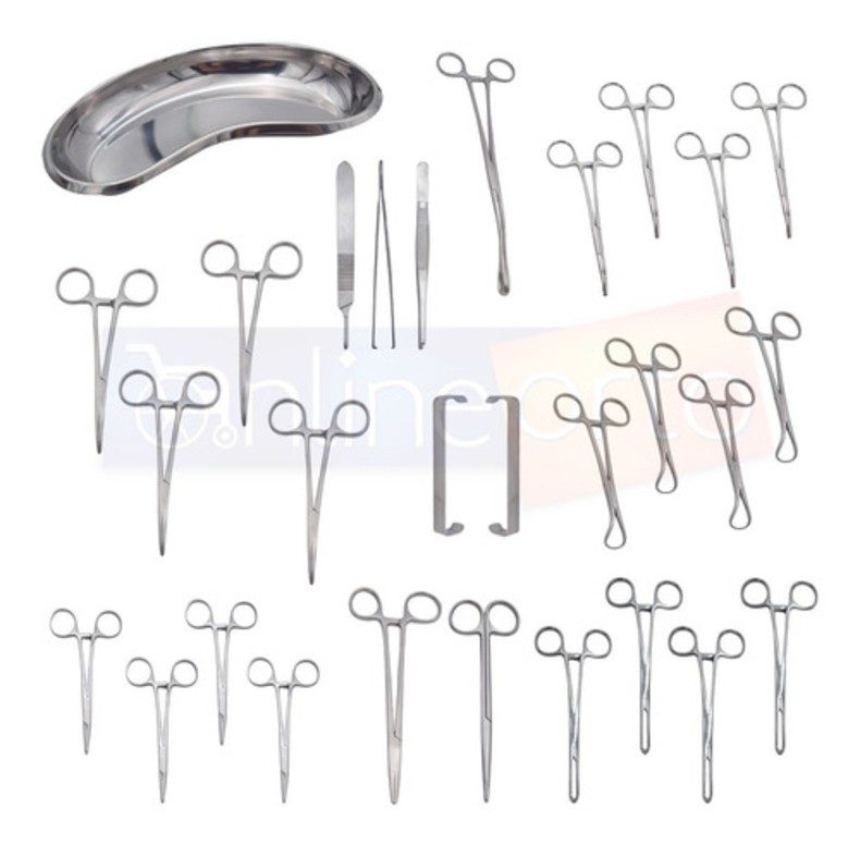 Equipo Kit Instrumental De Cirugia 29 Pzas