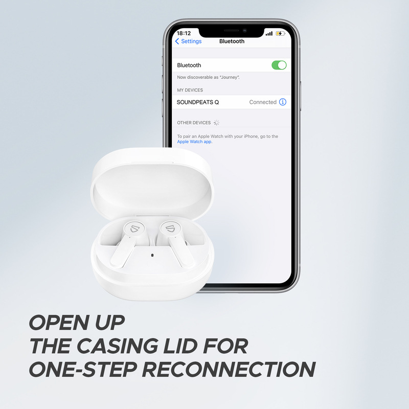 Audífonos inalámbricos Soundpeats Q BLANCO