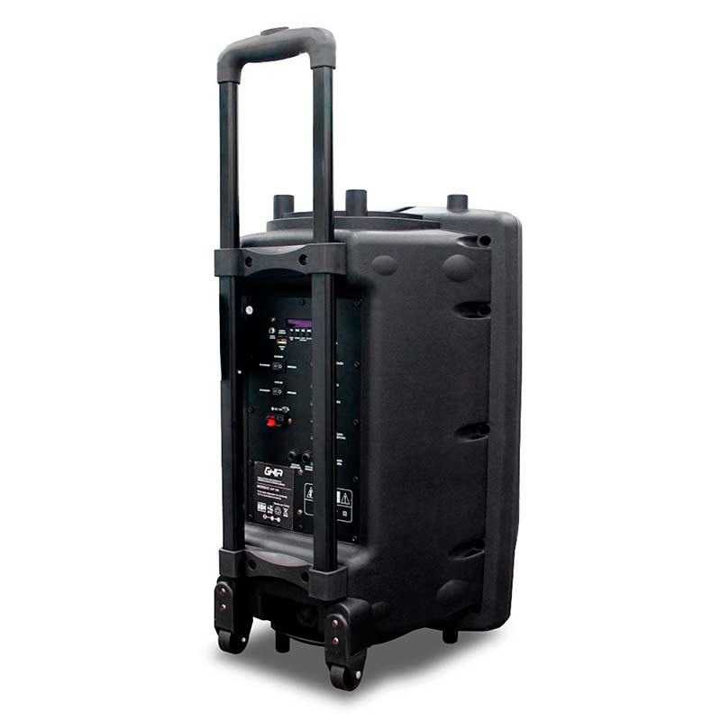 Bafle Amplificado de 12'' Bluetooth TWS, Recargable, Ghia GSP-12B, Negro