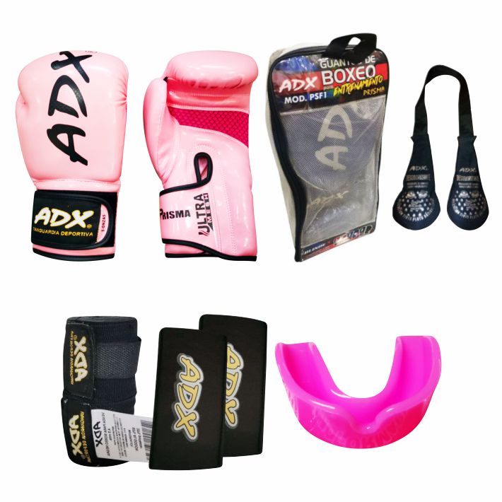 Guantes Para Entrenamiento Adx Guantes De Boxeo +Complementos Mod P2