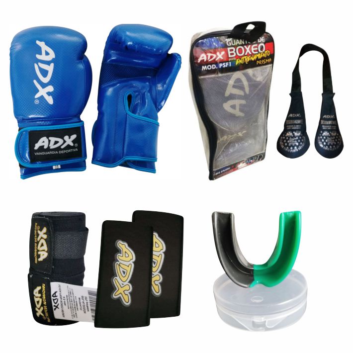 Guantes Para Entrenamiento Adx Guantes De Boxeo +Complementos Mod P2