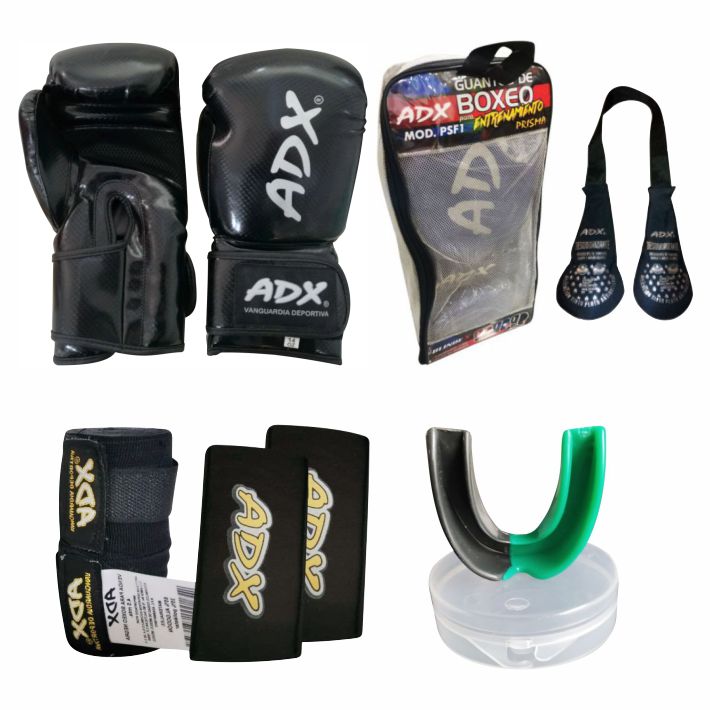 Guantes Para Entrenamiento Adx Guantes De Boxeo +Complementos Mod P2
