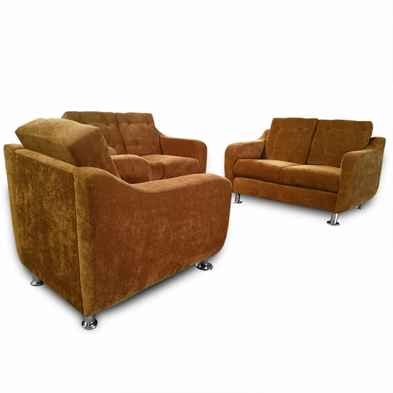 Sala City 3 pzs., Sillón + Love + Love, Velvet Cafe Maderian// ENTREGA A CDMX Y ZONA METROPOLITANA.