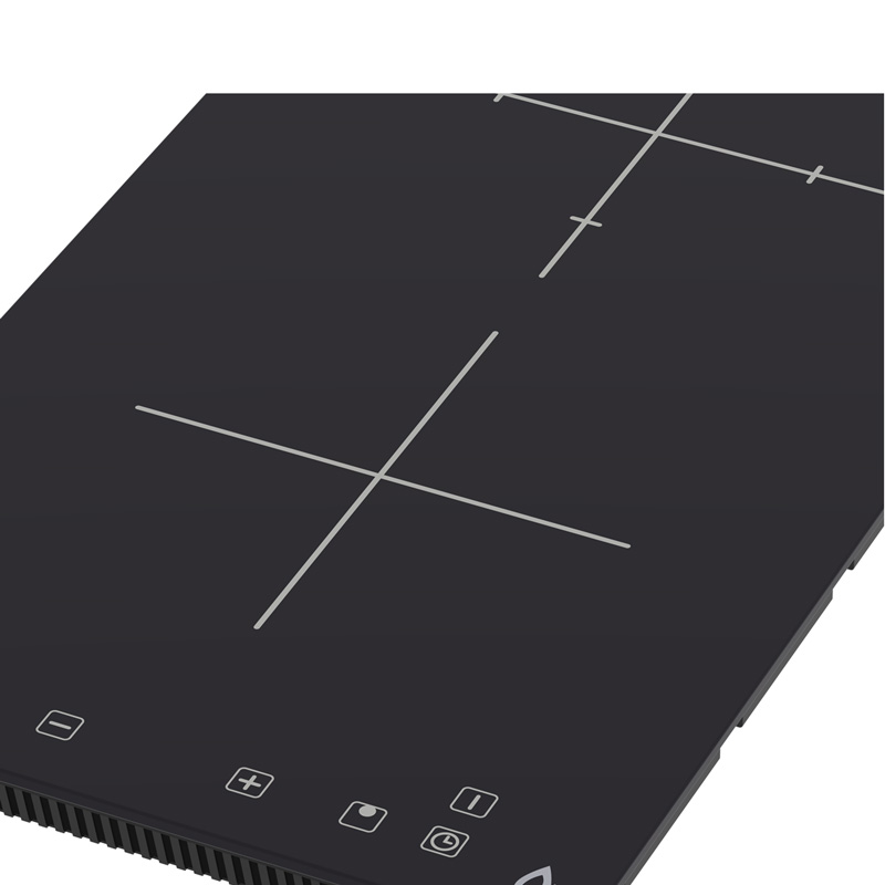 Parrilla de inducción magnética de 2 quemadores SUPRA DUE-V parrilla de inducción empotrable en vertical