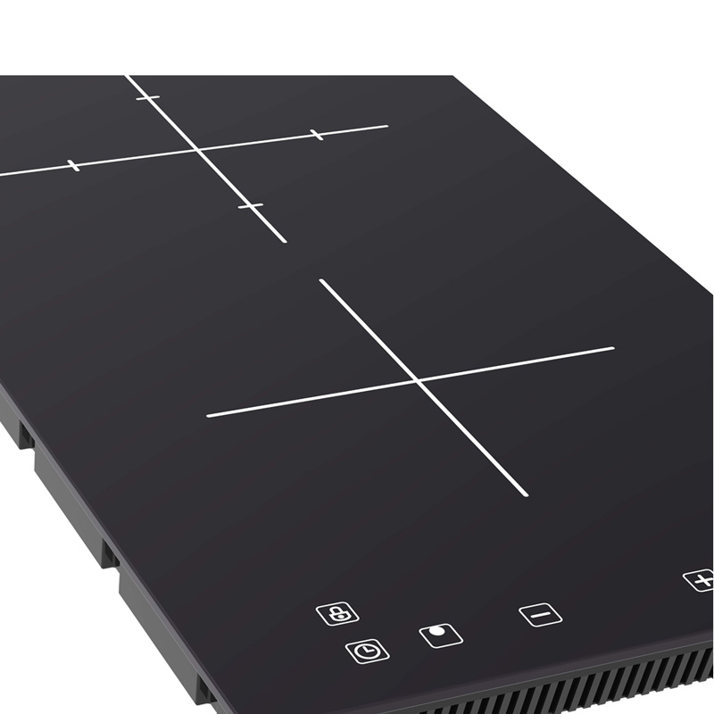 Parrilla de inducción magnética de 2 quemadores SUPRA DUE-V parrilla de inducción empotrable en vertical