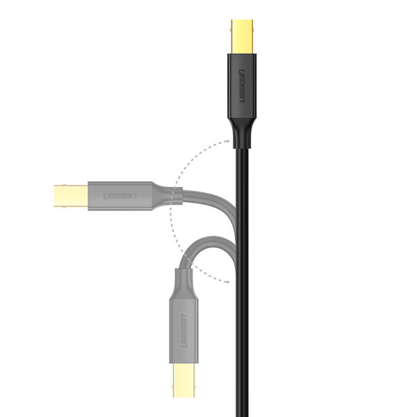 Cable para Impresora UGREEN USB 2.0 AM a BM de 1.5 metros 10350