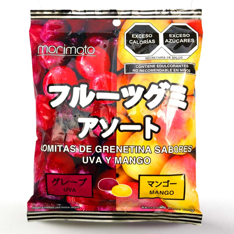 Gomitas Morimoto Uva y Mango 120G.