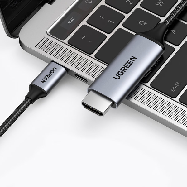 Cable Adaptador UGREEN USB-C a HDMI con Carcasa de Aluminio de 1.5 metros 50570