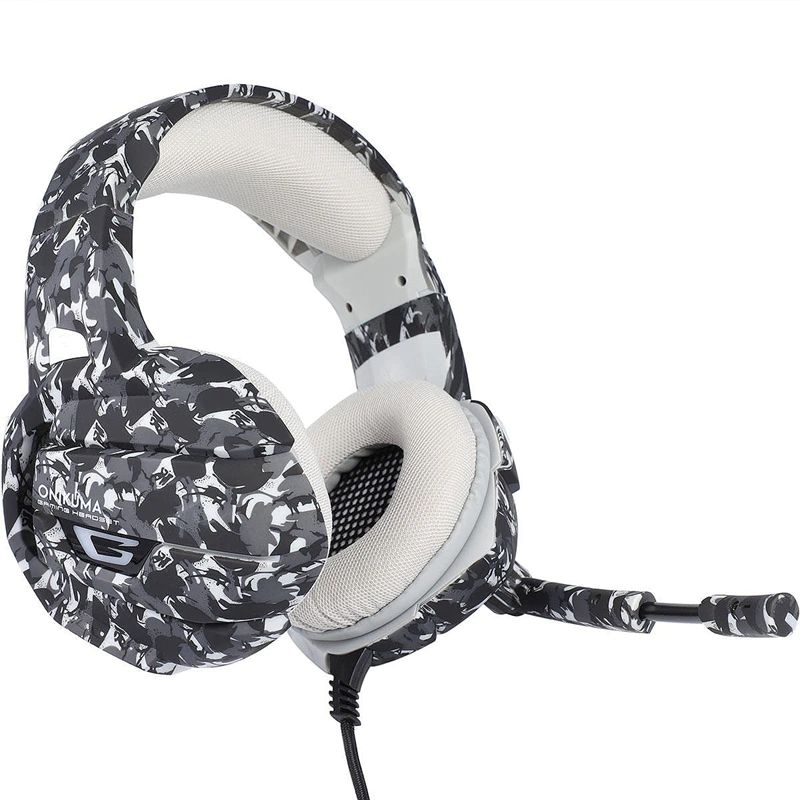 AUDÍFONOS GAMER ONIKUMA K5 CAMO CON LUZ LED