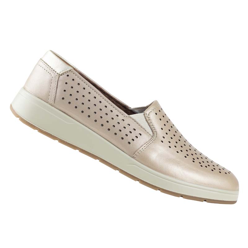 ZAPATO ESTILO MOCASIN FLEXI DAMA 103601 BEIGE MARCA ORIGINAL