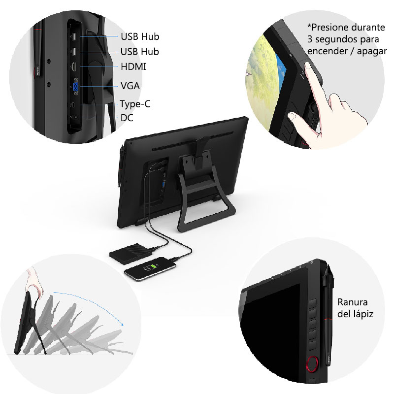 Tableta Grafica Digitalizadora Xp-Pen Artist 22r Pro