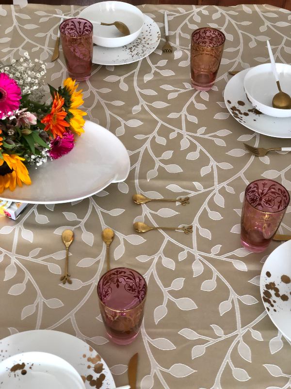 Manteles Finos Modernos Luxor Home Interiores y Exteriores Golden Vine