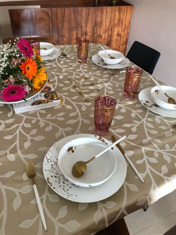 Manteles Finos Modernos Luxor Home Interiores y Exteriores Golden Vine