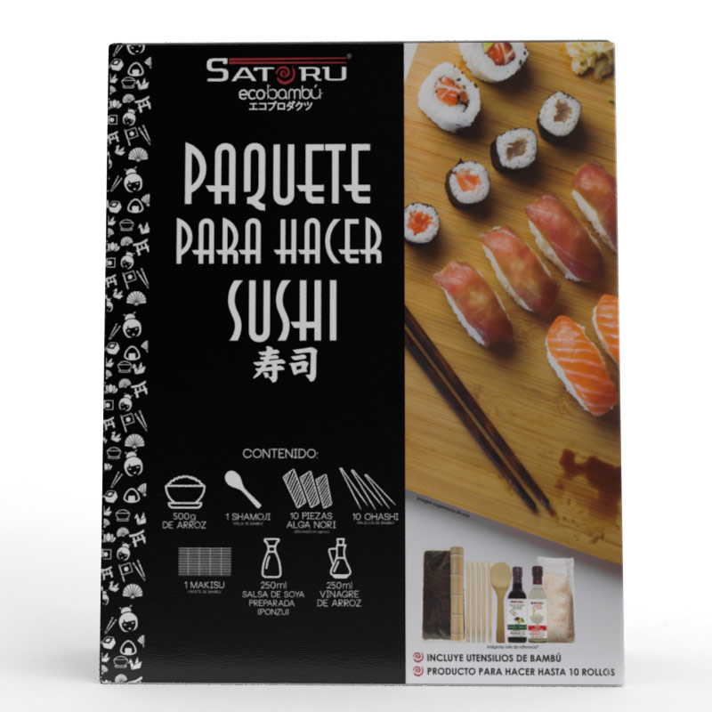 Paquete Premium para hacer Sushi Caja Negra SATORU