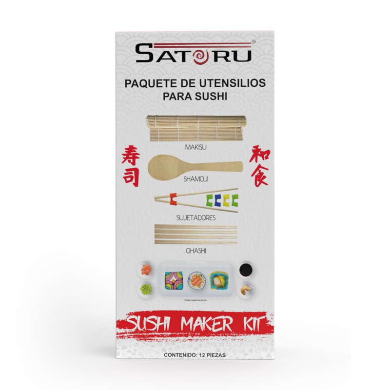 Sushi Maker, Kit de utensilios 12 pzas. SATORU