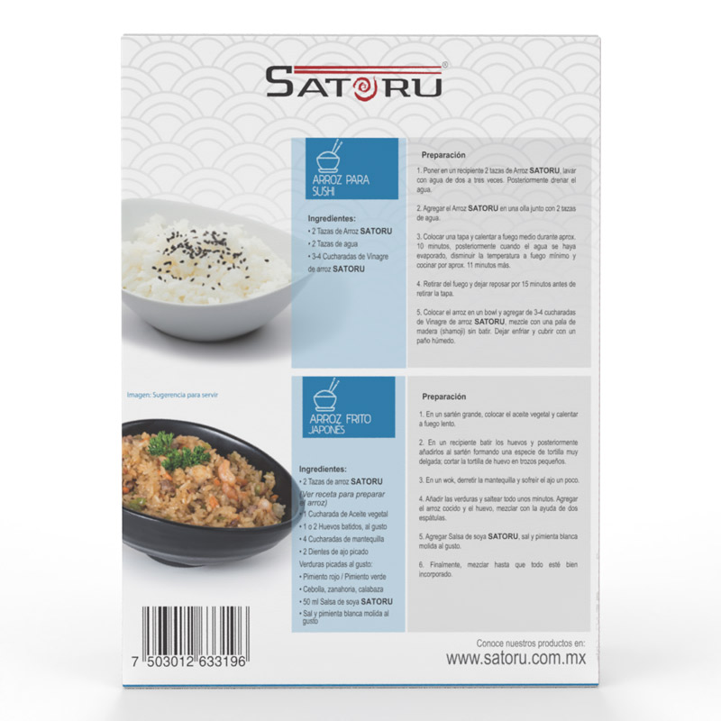 Arroz Para Sushi 700 grs. SATORU