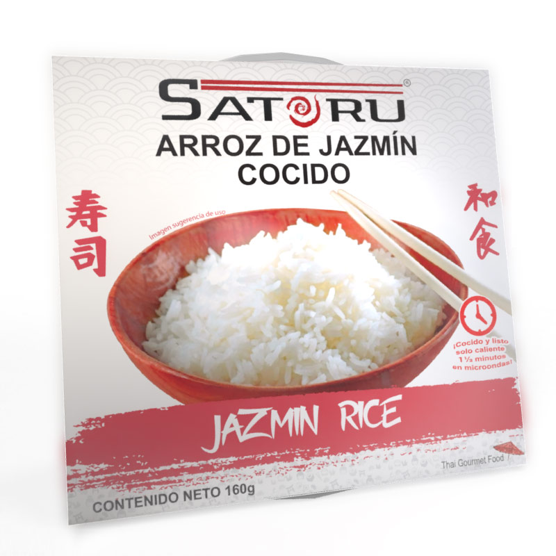 Arroz de Jazmín Cocido 160 grs. SATORU