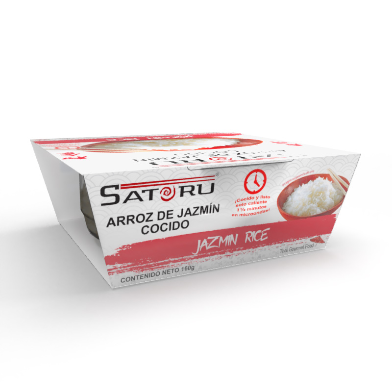 Arroz de Jazmín Cocido 160 grs. SATORU
